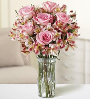 Pink Rose & Alstromeria Bouquet