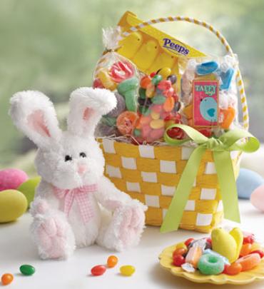 Hopping Good Time Candy Basket With Bunny