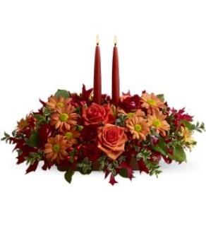 Roses and Daisys Autumn Centerpiece