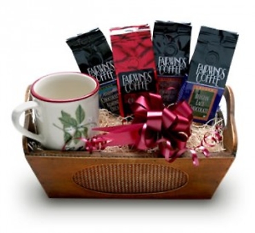 COFFEE AND CHOCOLATE SURPRISE GIFT BASKET