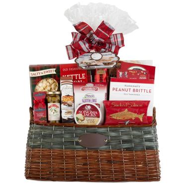 SAVORY GIFT BASKET WITH SWEETS