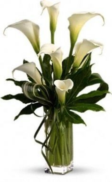 A DRAMATIC CALLA LILY BOUQUET