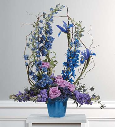 Lavender and Blue Mache Arrangement