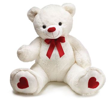 HEARTY PAWS WHITE BEAR 32\"
