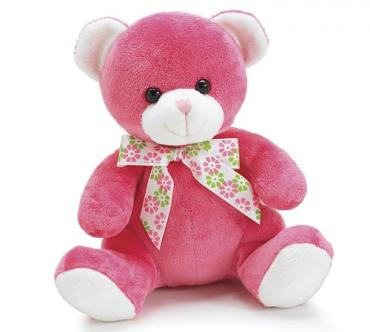 \"FLORA\" PINK BEAR IN SPRING