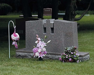 Pink Cemetery Urn Arrangement