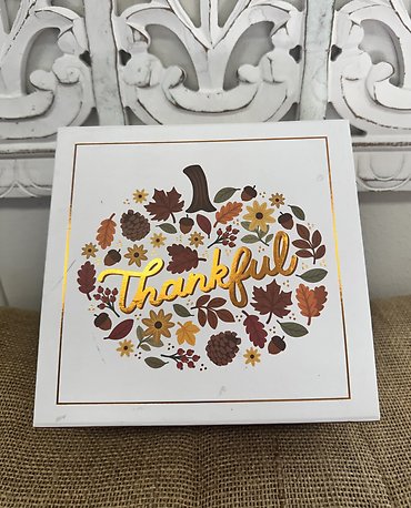 AUTUMN THANKFUL STARBUCKS COCOA MUG GIFT BOX
