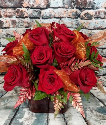 FALL CUBED 1 DZ RED ROSES ON SPECIAL!