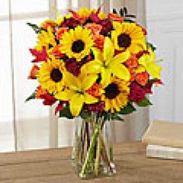 HARVEST HEARTSTRINGS VASE ARRANGEMENT