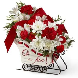 WINTER SLEIGH TRADITIONS BOUQUET \"OH WHAT FUN!\"