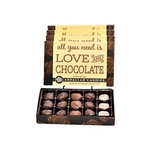 LOVE & CHOCOLATE GREETING CARD BOX 5.5oz