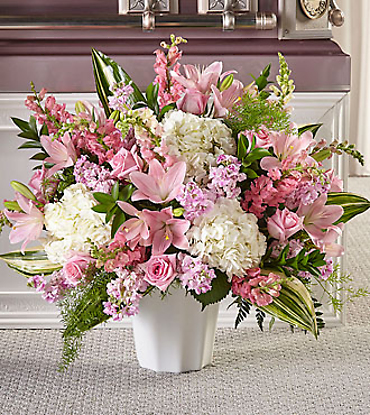 SWEET SERENE SYMPATHY FLORAL ARRANGEMENT