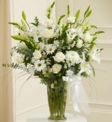 White Sympathy Vase