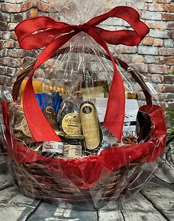 MANLY GIFT BASKET MEAT CHEESE SNACKS & MORE!