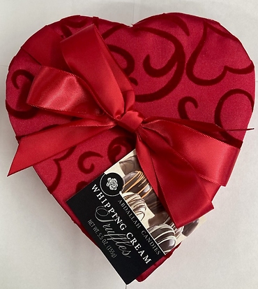 Fancy Fabric Heart Assorted Mini Truffles 5.5oz