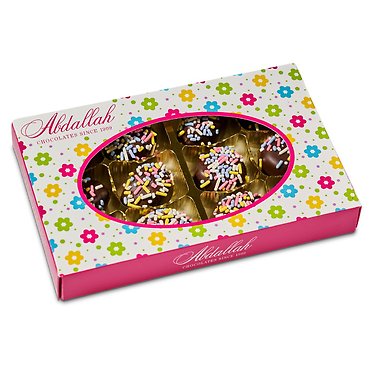 ABDALLAH SPRINKLED BUTTONS DOUBLE DARK FUDGIE 6oz