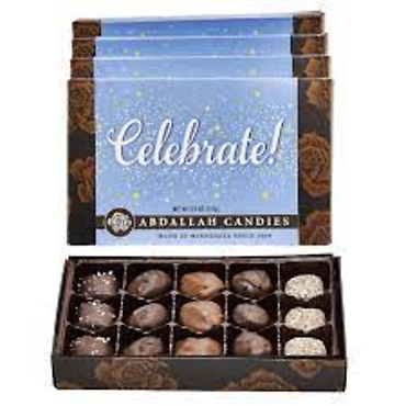 ABDALLAH GREETING CARD CELEBRATE! CHOCOLATE 5.5oz