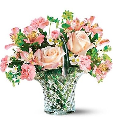 Crystal Compote/Bowl Bouquet