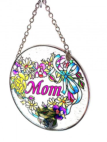 MOMS STAIN GLASS SUNCATCHER