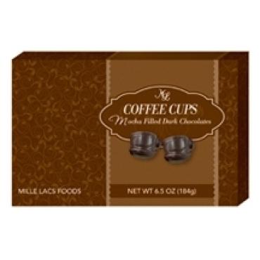 WHIMSICAL DARK CHOCOLATE MOCHA COFFEE CUPS 6.5 OZ BOX
