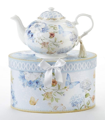 MOTHER\'S DAY FLORAL TEAPOT WITH LOVING ROSES FOR HER