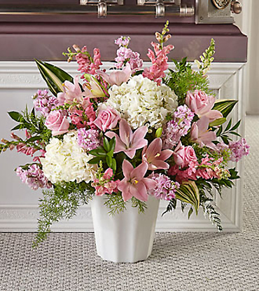 SWEET SERENE SYMPATHY FLORAL ARRANGEMENT