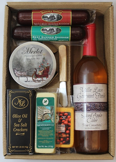 SPICED APPLE CIDER, MEAT & CHEESE GIFT SET