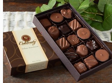 COBLENTZ CHOCOLATE MILK & DARK DELUXE ASSORTMENT 8oz