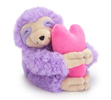 BABY LAVENDER SLOTH PINK HEART