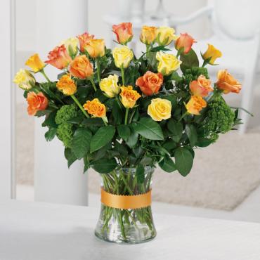 Gold \'N\' Rosy Equardorian Roses