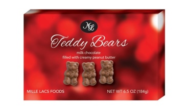 WHIMSICAL TEDDY BEAR MILK CHOCOLATE PEANUT BUTTER