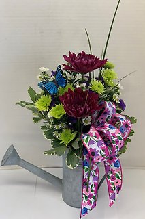 HAPPY GARDENER WATERING CAN BOUQUET