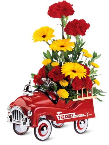 Teleflora\'s Fire Engine Bouquet