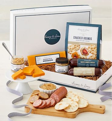 LUCCA & SONS GOURMET SAUSAGE & CHEESE GIFT BOX