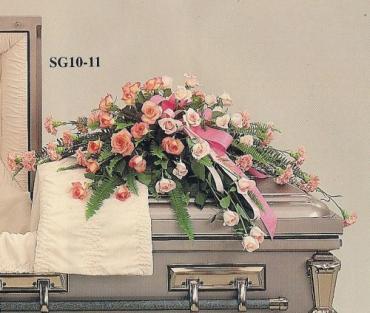 Shades Of Pink Casket Spray