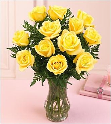 1 DOZEN YELLOW ROSE BOUQUET