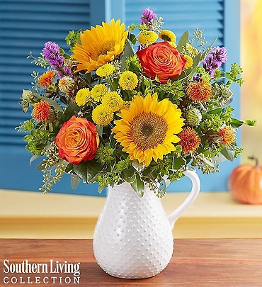FALL FARMHOUSE MIDWESTERN PITCHER BOUQUET