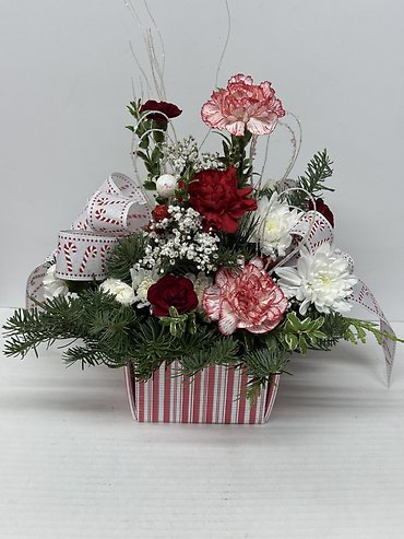 SEASONS GREETINGS NOEL FLOWER GIFT BOX