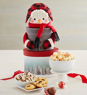 SNOWMAN TOWER OF SWEETS