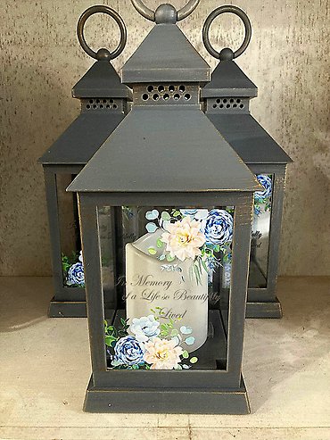 MEMORIAL LED LANTERN LIFE SO BEAUTIFULLY LIVED