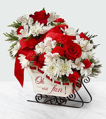 WINTER SLEIGH TRADITIONS BOUQUET \"OH WHAT FUN!\"