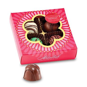 ABDALLAH MINIATURE WHIPPING CREAM TRUFFLE BOX 1.6oz